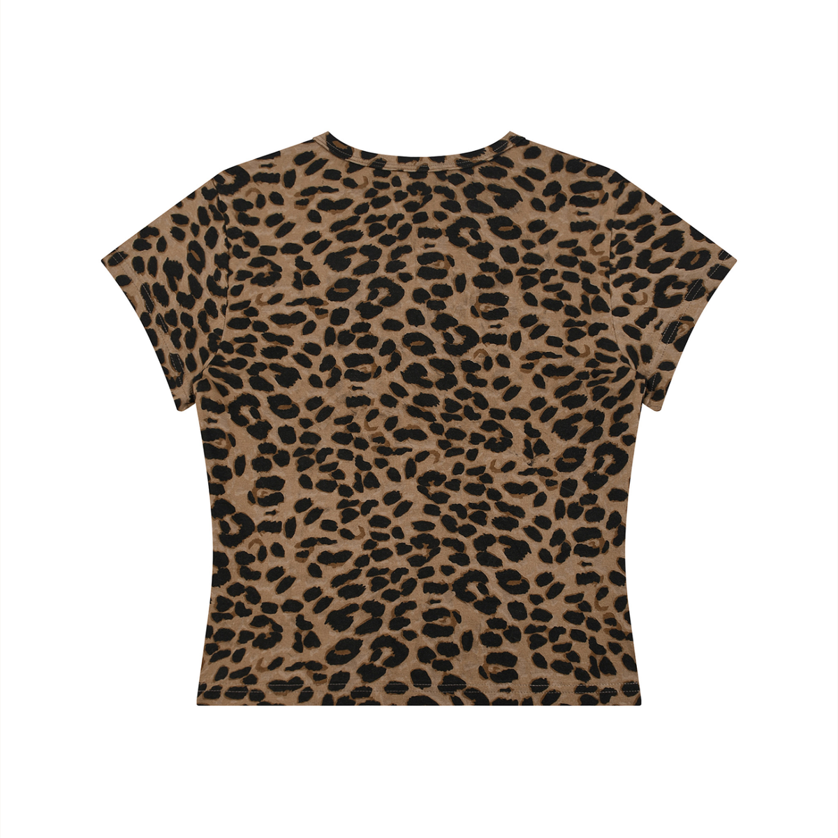 Women’s Leopard Print B Crop T-Shirt